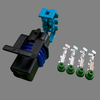 4 pin Delphi style connector suits some Holden and Ford fuel pump modules