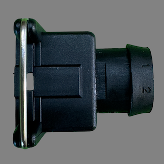 2 pin Bosch style compact connector suits some injectors, VCT solenoids and knock sensors