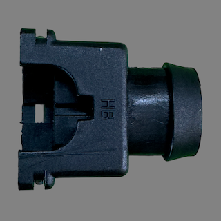 2 pin Bosch style compact connector suits some injectors, VCT solenoids and knock sensors
