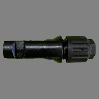 1 pin MC4 style female connector with locking tab