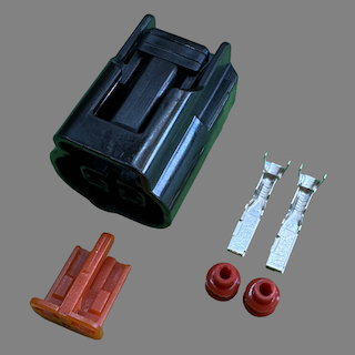 2 pin Sumitomo style left guide connector suits Ford Barra VCT Actuators