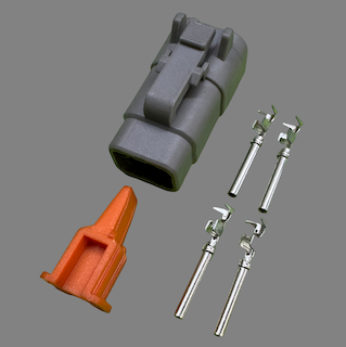 4 pin Deutsch style DTM male connector