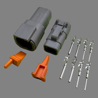 4 pin Deutsch style DTM connector set