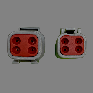 4 pin Deutsch style DTM connector set