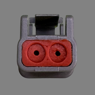 2 pin Deutsch style DTM male connector