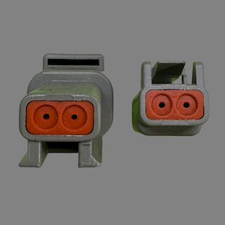 2 pin Deutsch style DTM connector set