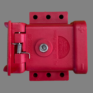 Red Anderson cover with LED suits 50a Anderson connectors