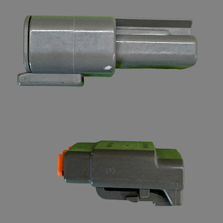 3 pin Deutsch style DTM connector set