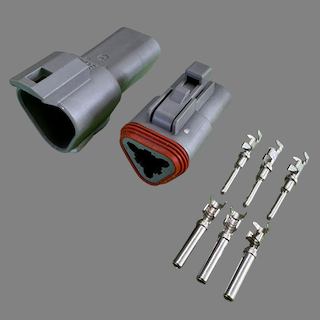 3 pin Deutsch style DT connector set