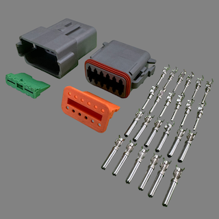 12 pin Deutsch style DT connector set