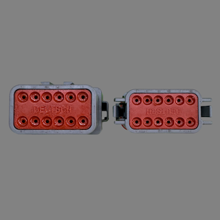 12 pin Deutsch style DT connector set