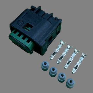 4 pin TE Connectivity style connector suits Gen 1 iBooster travel sensor and some BMW active steering