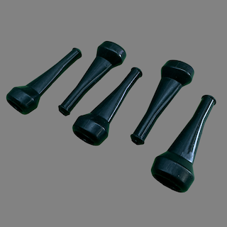 Straight rubber boot to suit 2 pin Bosch style connectors 5 pack