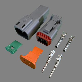 2 pin Deutsch style DT connector set