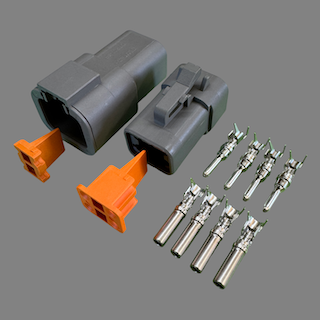4 pin Deutsch style DTP connector set