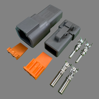 2 pin Deutsch style DTP connector set