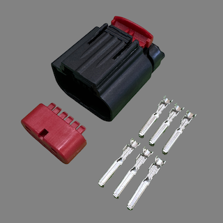 6 pin TE Connectivity style connector suits some Ford and Landrover MAF sensors
