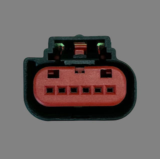 6 pin TE Connectivity style connector suits some Ford and Landrover MAF sensors