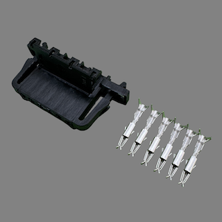 6 pin TE Connectivity style connector suits Ford FG Falcon DBW pedal