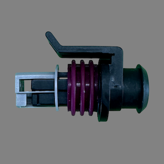3 pin Delco style connector suits LS1 throttle position sensor and some pressure sensors