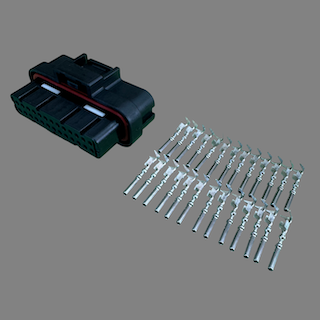 26 pin 2 row AMP style connector suits Haltech HPI6 igniter