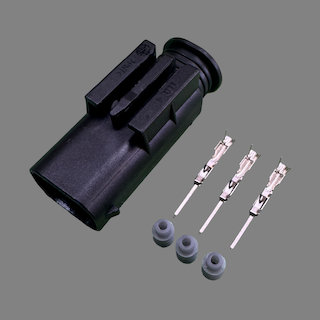 3 pin TE Connectivity style connector suits some BMW motorcycle GPS plugs
