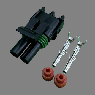 2 pin Delphi style connector suits Holden Commodore VX series 2-VY T56 reverse switch