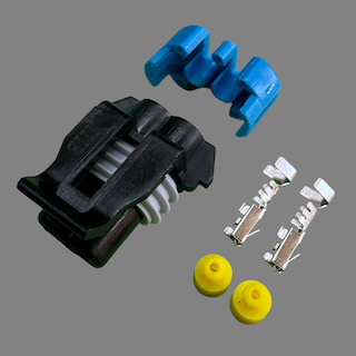 2 pin Delphi style connector suits some LS1 knock sensor sub harness and GM reverse light switch