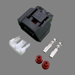 2 pin Yazaki style left guide connector suits some Hyundai and Denso coils