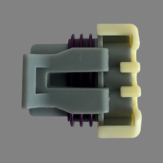 3 pin Delphi style connector with locking tab