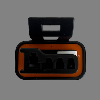 4 pin Delphi style female connector