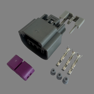 3 pin Delphi style right key female connector