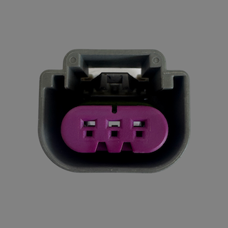3 pin Delphi style right key female connector