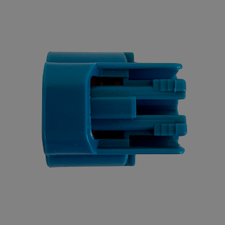 2 pin Denso style blue left guide female connector
