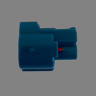 2 pin Denso style blue left guide female connector