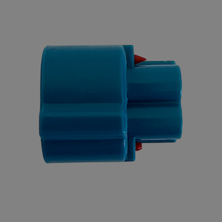 2 pin Denso style blue left guide female connector