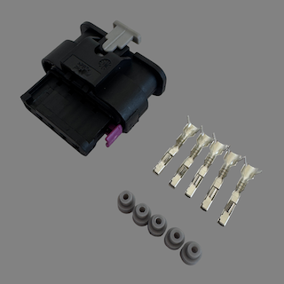 5 pin TE Connectivity style female connector