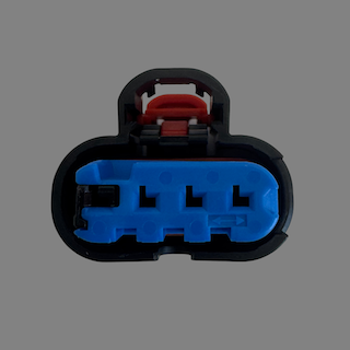 4 pin TE Connectivity style female connector