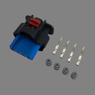 4 pin TE Connectivity style female connector