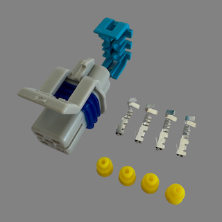4 pin Delphi style female connector