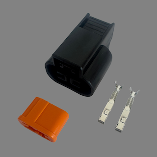 2 pin KUM KET Korea Electric Terminal style female connector
