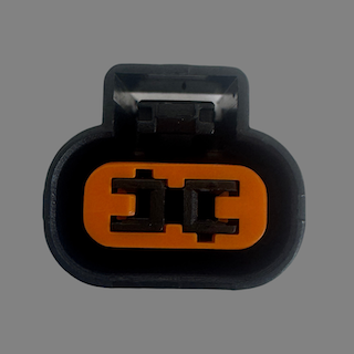 2 pin KUM KET Korea Electric Terminal style female connector