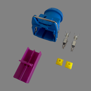 2 pin AMP/Tyco style female connector