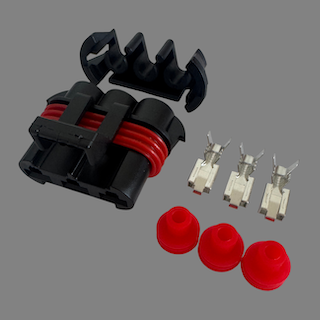 3 pin Delphi style female connector