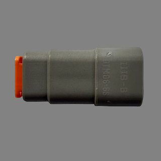 6 pin Deutsch style DTM female connector