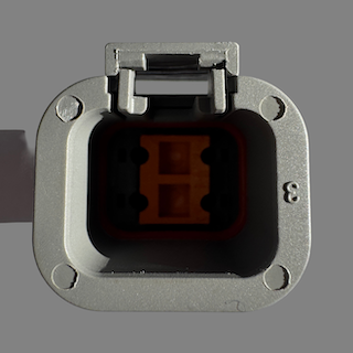 4 pin Deutsch style DTP male connector, detail view 2