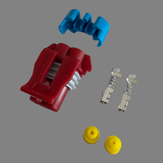 2 pin Delphi style female connector