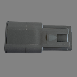 2 pin Deutsch style DTP male connector
