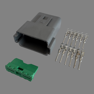 12 pin Deutsch style DT male connector