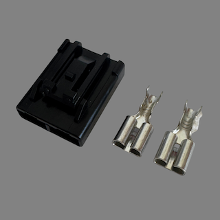 2 pin TE Connectivity style female connector